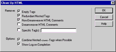 Clean up HTML