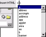 An HTML editor